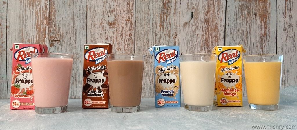 real milk power milkshake frappe review