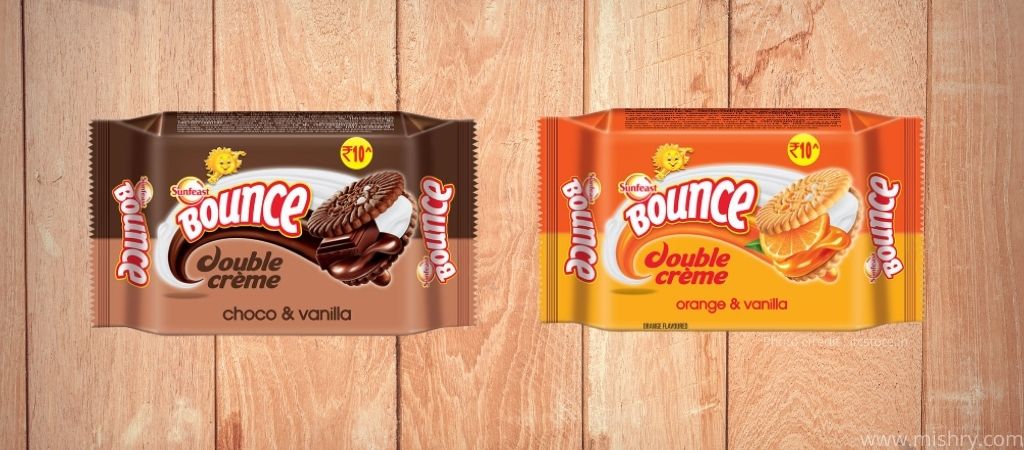 sunfeast bounce double creme biscuits reviewed variants