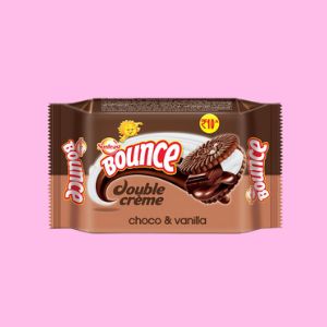sunfeast bounce double creme choco and vanilla biscuits