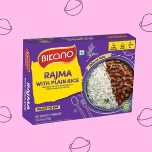 bikano rajma with plain rice