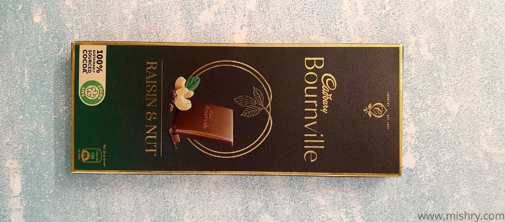 cadbury bournville raisin and nut review
