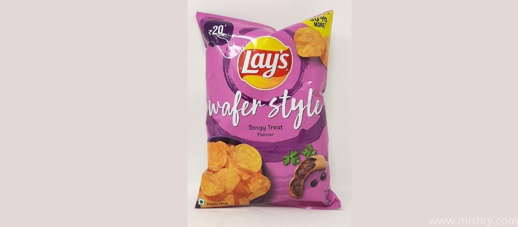lays wafer style tangy treat packaging