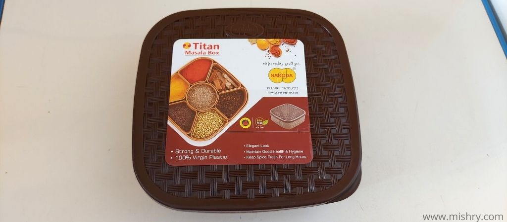 nakoda titan plastic masala box review