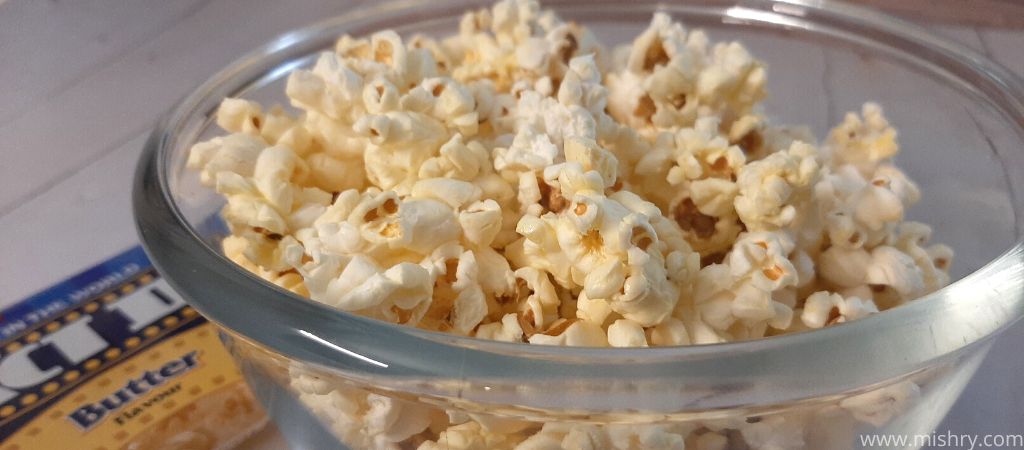 act ii butter popcorn in a bowl after popping