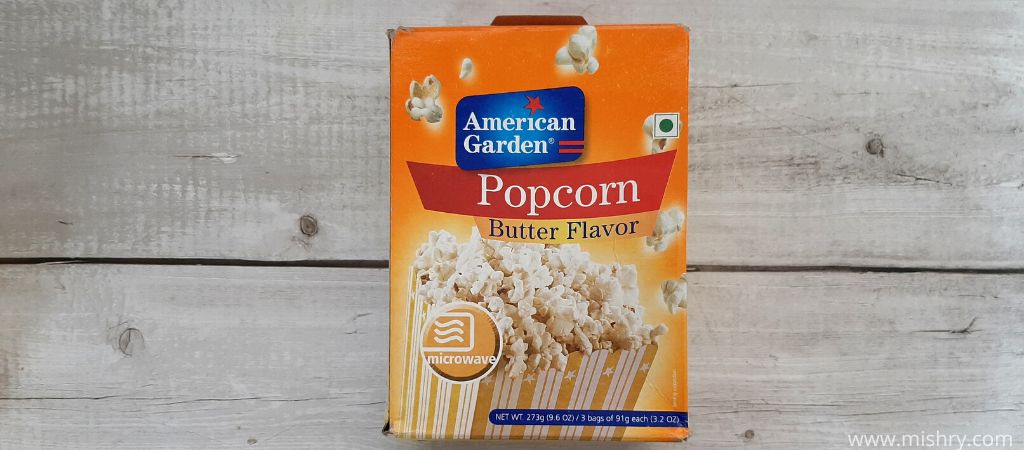 american garden popcorn packaging