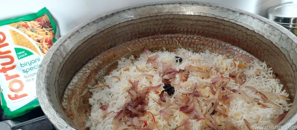fortune biryani special basmati rice ready to serve