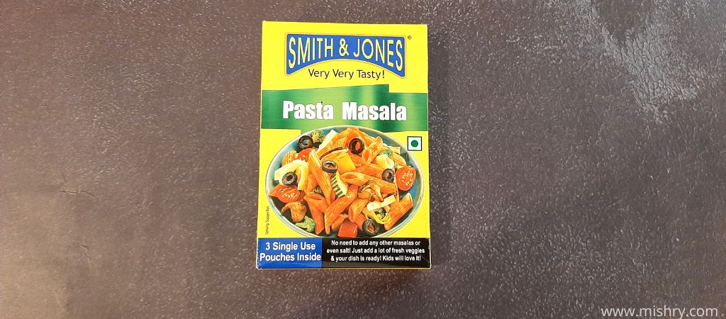 smith and jones pasta masala packaging