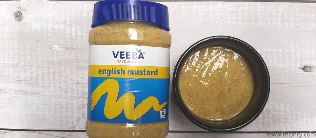 veeba english mustard sauce in a bowl