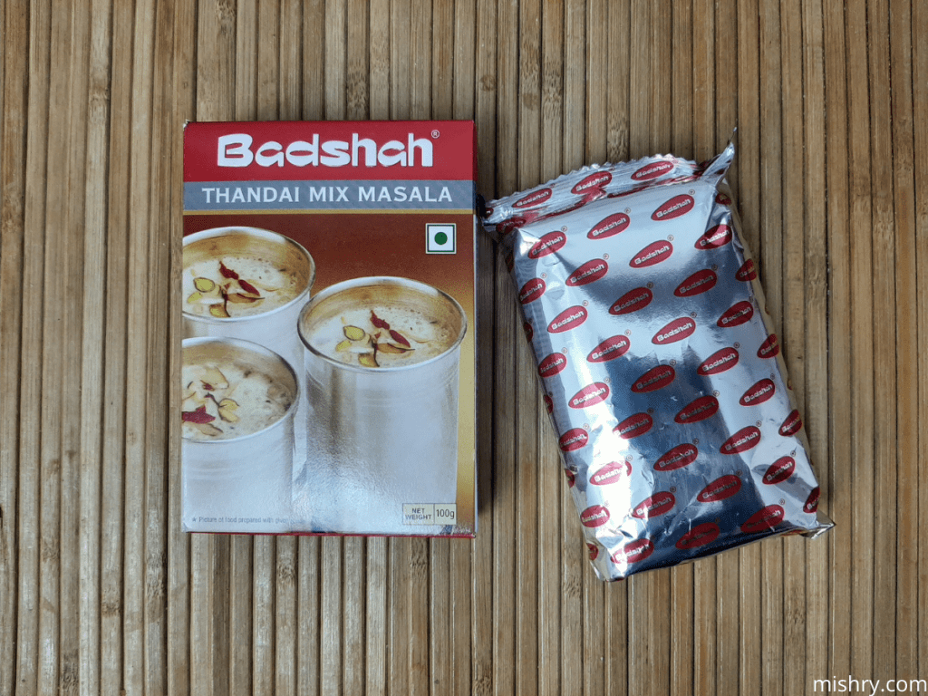 badshah thandai masala packaging