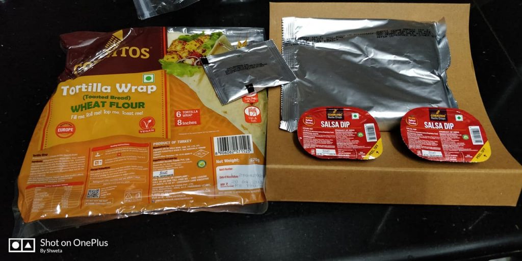 cornitos diy kit shami kebab wrap packaging