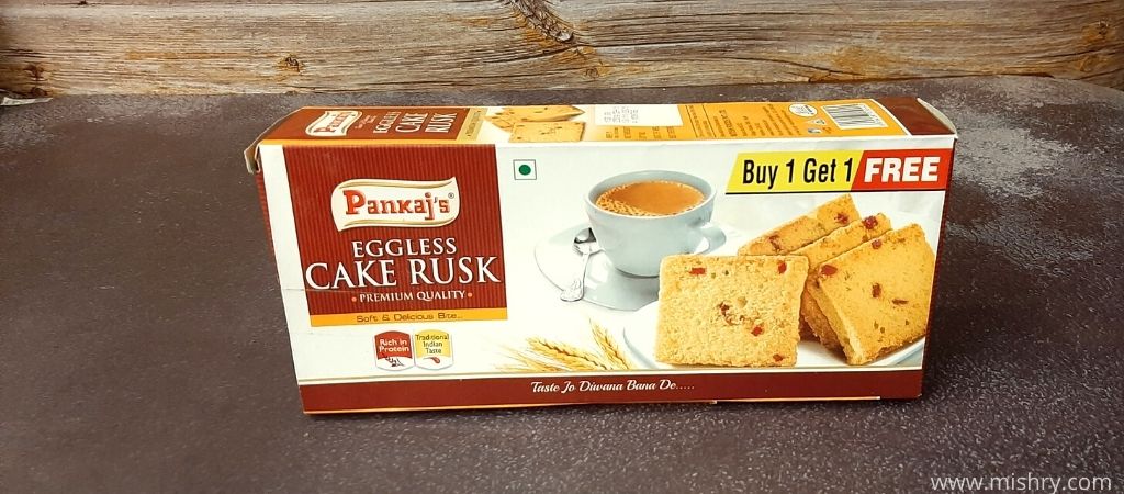 pankaj’s eggless cake rusk