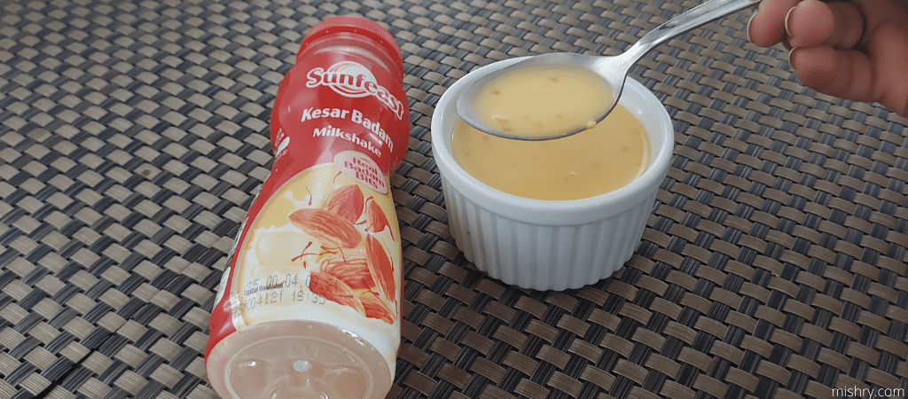 sunfeast kesar milkshake consistency