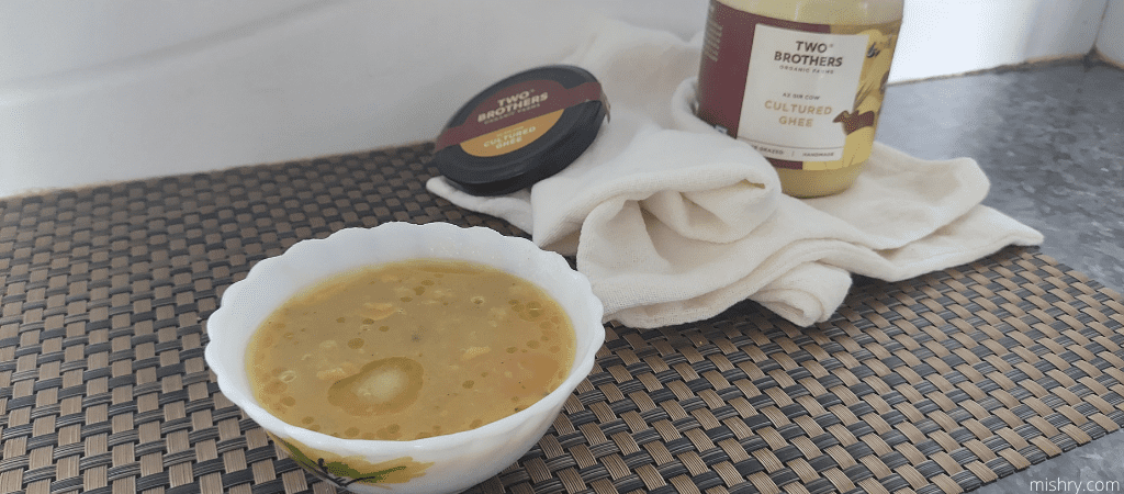 tadka testing on dal with two brother ghee