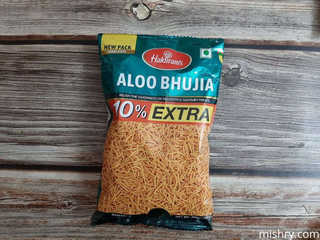 haldirams aloo bhujia packaging