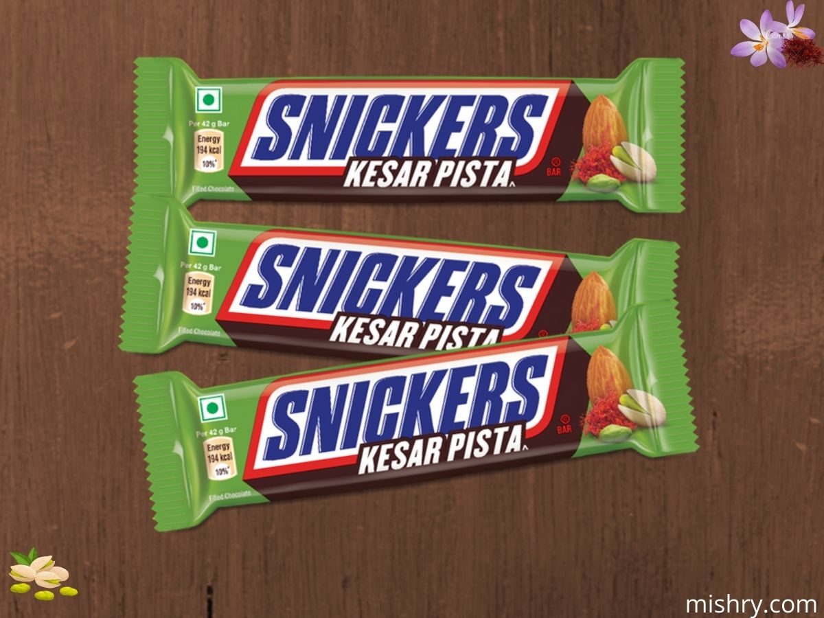 snickers kesar pista review