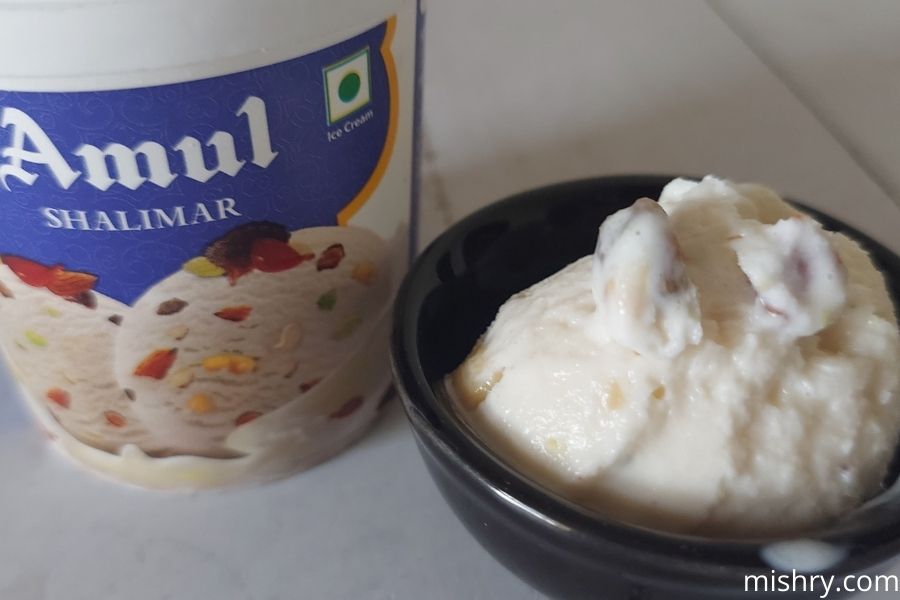 closer look at amul shalimar ice cream