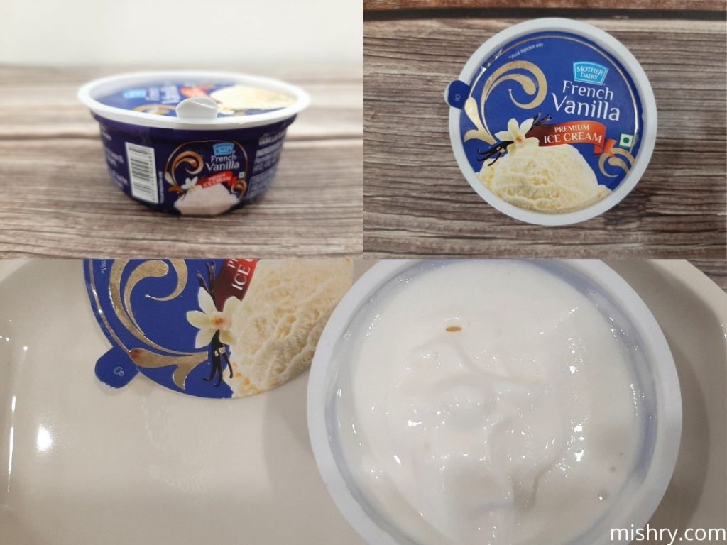 mother dairy french vanilla ice cream