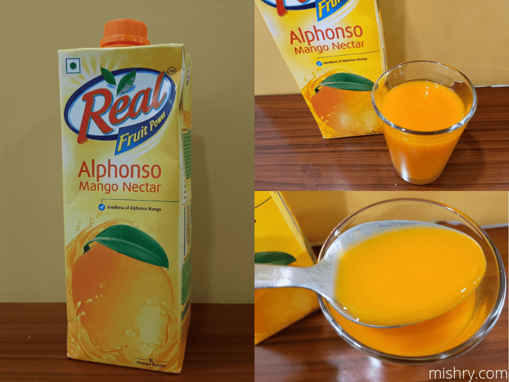 real alphonso mango nectar consistency
