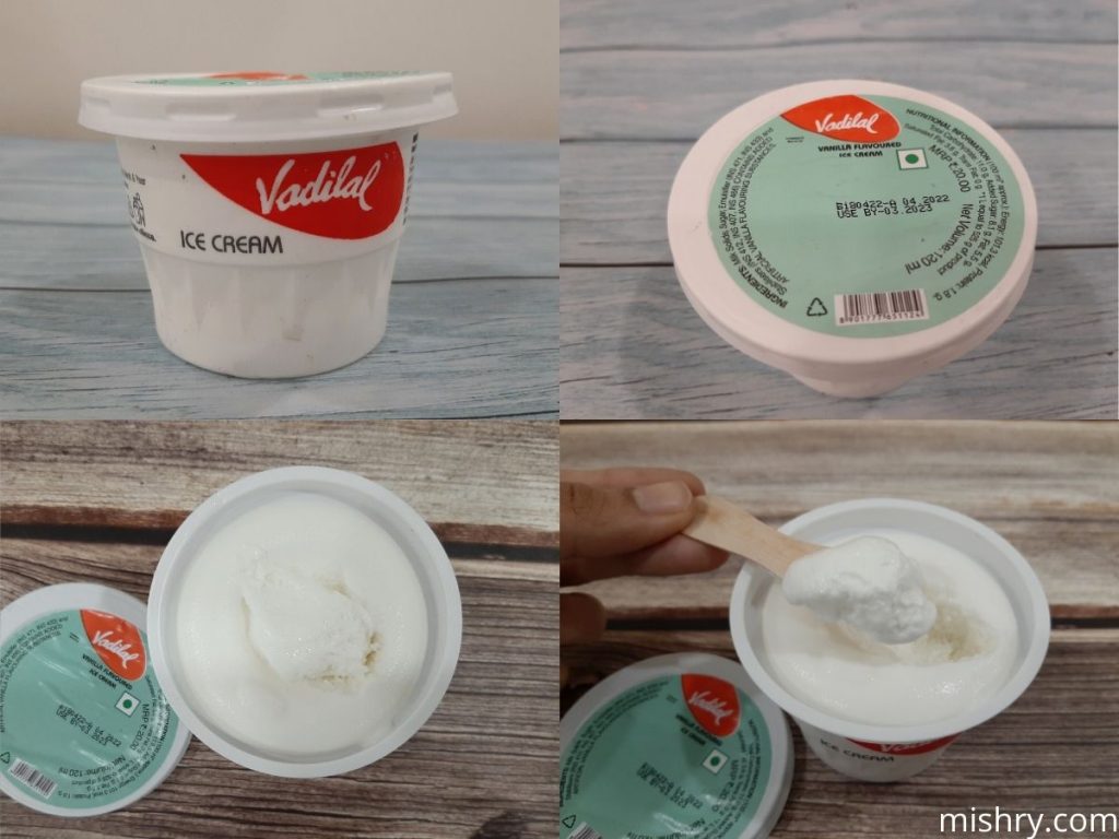 vadilal vanilla ice cream