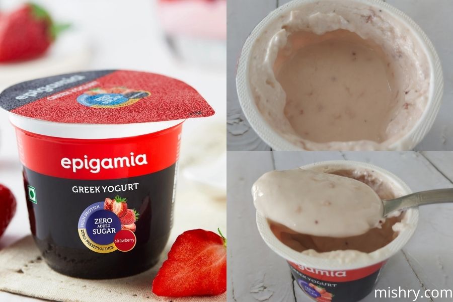 epigamia no added sugar greek yogurt strawberry