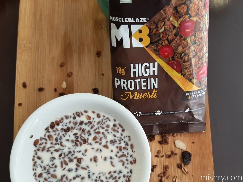 muscleblaze high protein muesli review