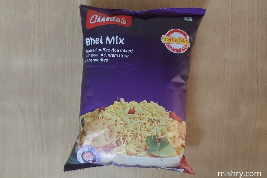 packaging of chheda’s bhel mix