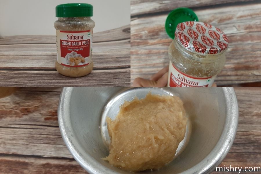 packaging of suhana ginger garlic paste