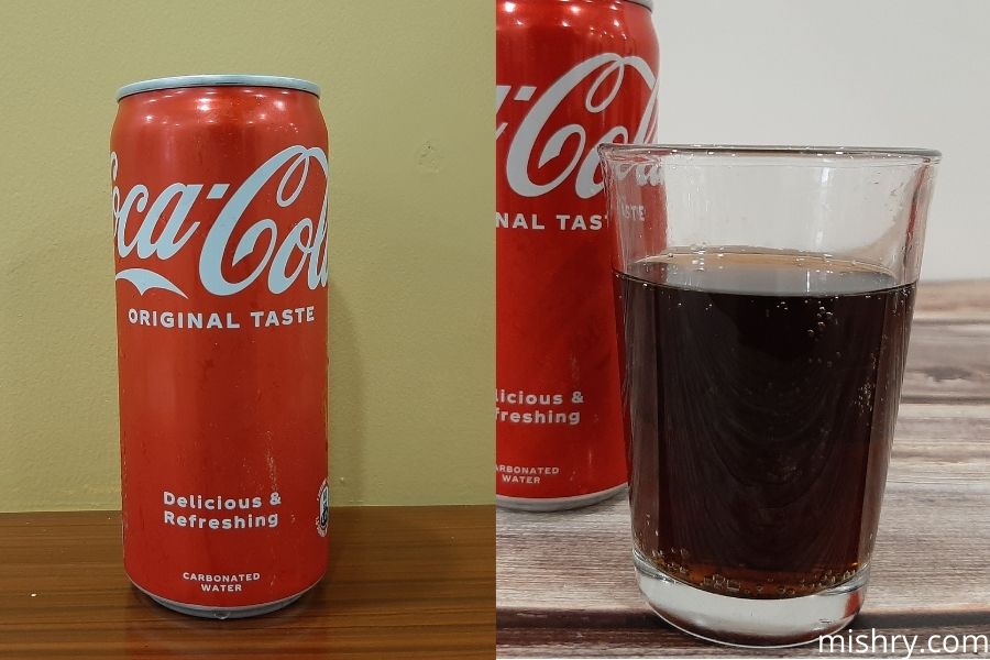 regular coke appearance
