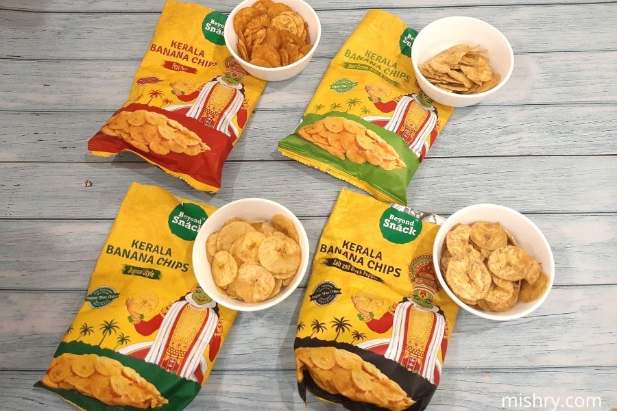 beyond snack kerala banana chips variants