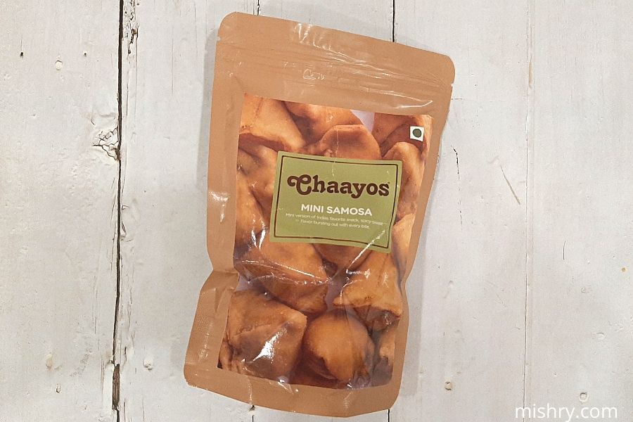 chaayos mini samosa packing