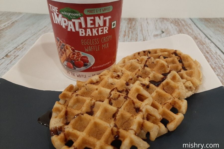 wingreens farms the impatient baker eggless crispy waffle ready to eat
