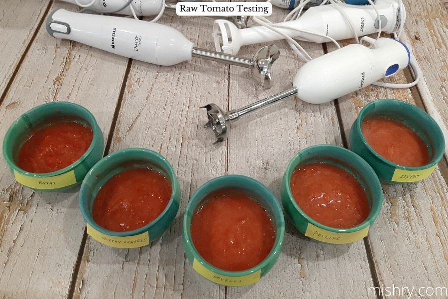 best stick blender pureeing tomatoes