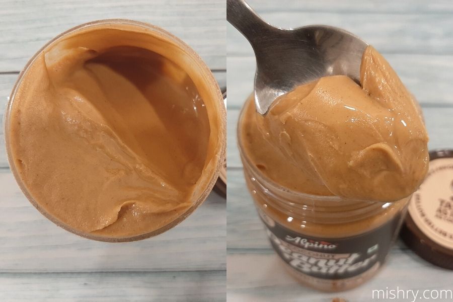 consistency of alpino peanut butter