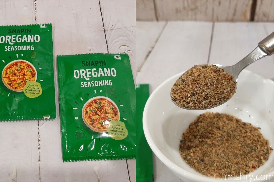 a close look at the packaging and contents of snapin seasoning