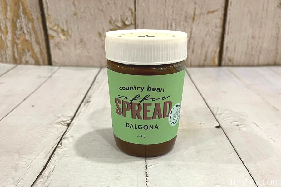country bean coffee spread packaging