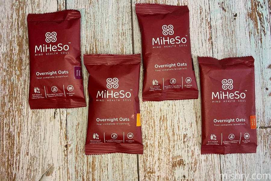 miheso overnight oats variants in assorted pack