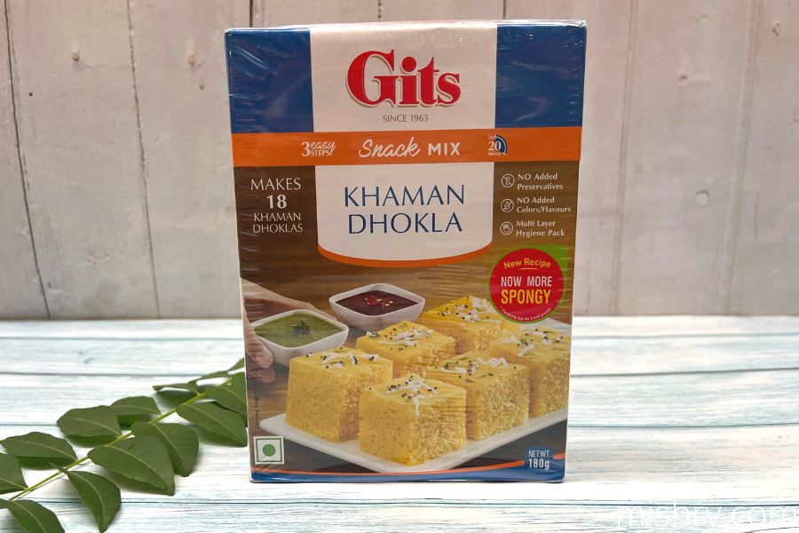 the packaging of gits khaman dhokla mix