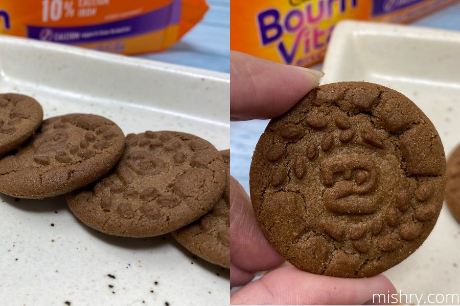 close look at cadbury bournvita biscuits