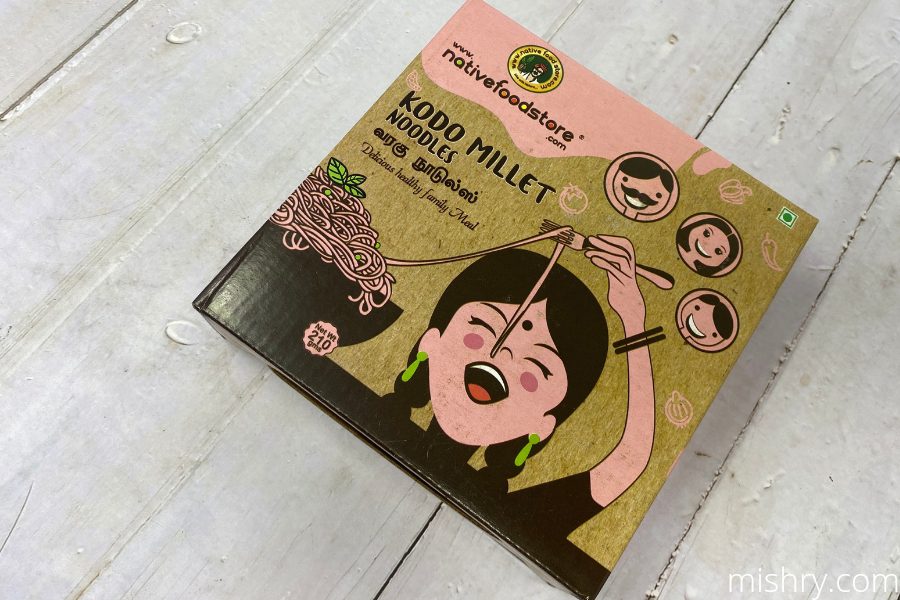 the packaging of native food store kodo millet noodles