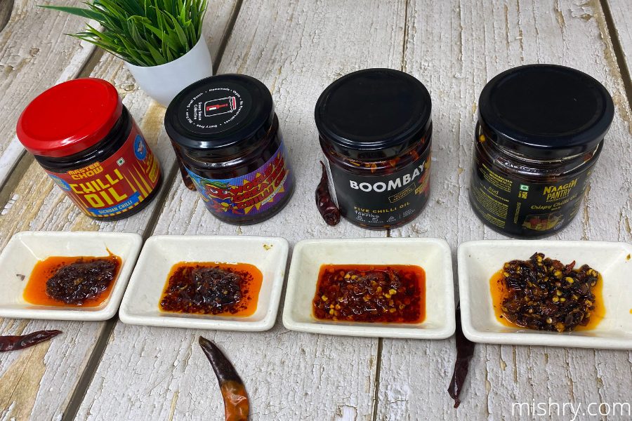visual inspection of chilli oil brands