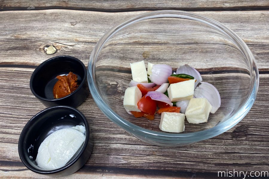 Masalejar Tandoori Marinade prep process