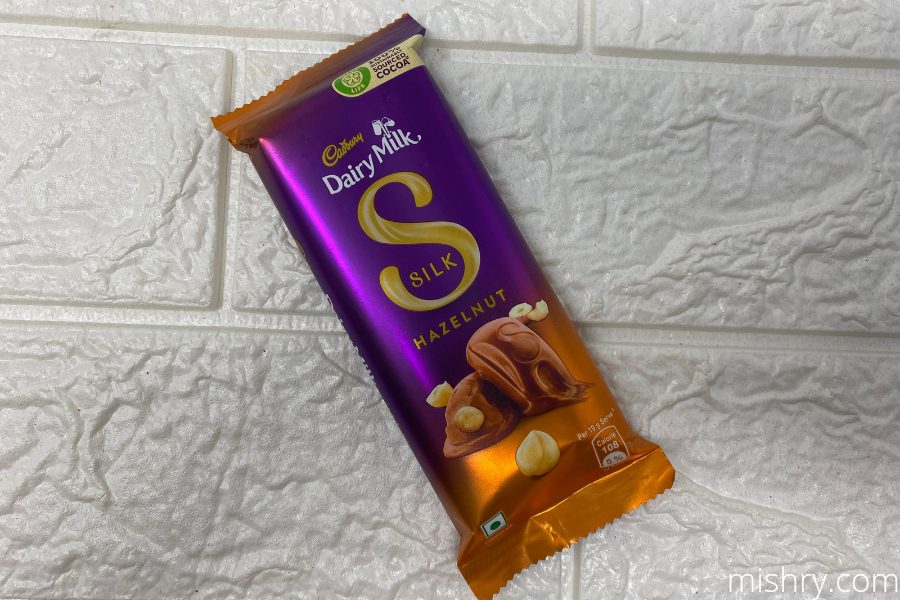 cadbury dairy milk silk hazelnut chocolate outer packaging