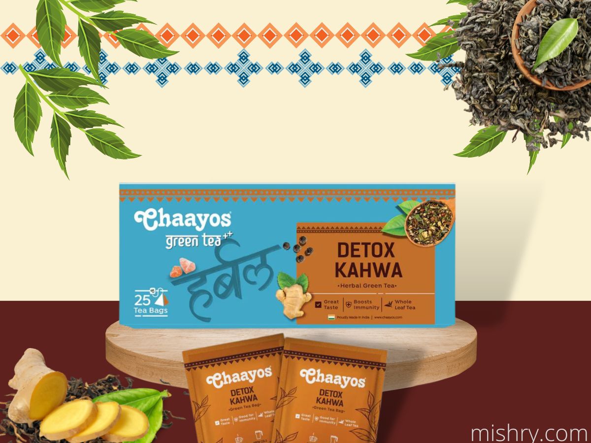 chaayos detox kahwa green tea bags review
