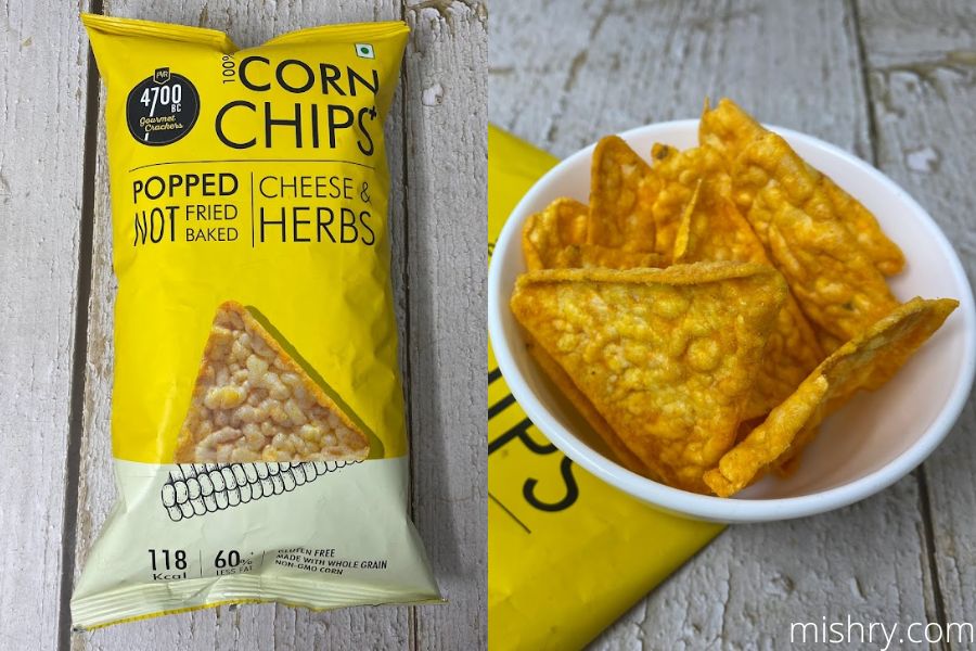 4700 bc corn chips cheese herbs