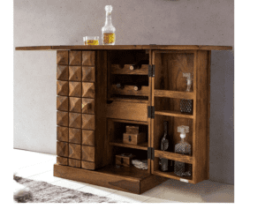Decorworlds Wood Bar Cabinet