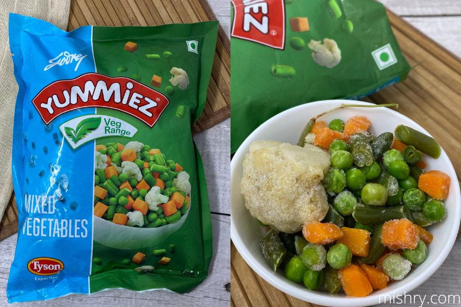 best frozen vegetables godrej yummiez