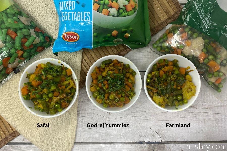 best frozen vegetables sabzi