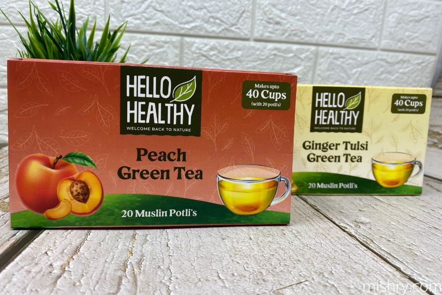 hello healthy green tea variants
