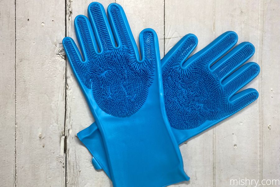 utensil scrubber silicone gloves