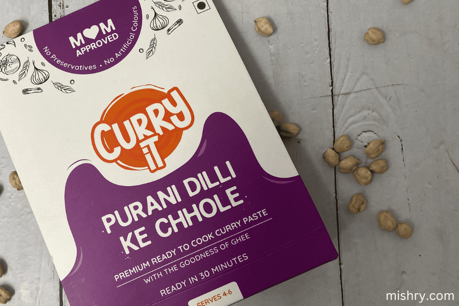 curryit purani dilli ke chhole packing